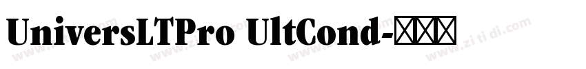 UniversLTPro UltCond字体转换